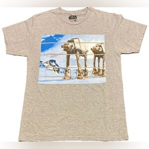 S Star Wars Battle of Hoth T-shirt Graphic T